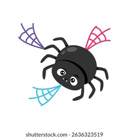 Halloween Spider Vector style icon. Eps 10 file
