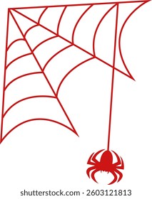 Halloween Spider Web Background Illustration