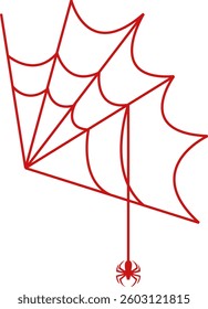 Halloween Spider Web Background Illustration
