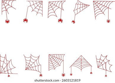 Halloween Spider Web Background Illustration