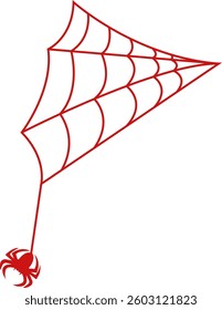 Halloween Spider Web Background Illustration