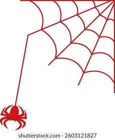 Halloween Spider Web Background Illustration