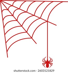 Halloween Spider Web Background Illustration