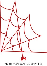 Halloween Spider Web Background Illustration