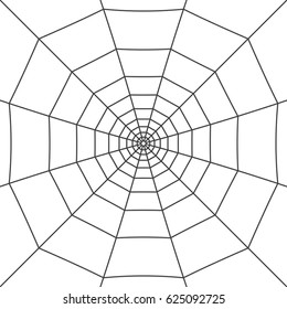 Halloween spider web. Cobweb on white background. Vector illustration