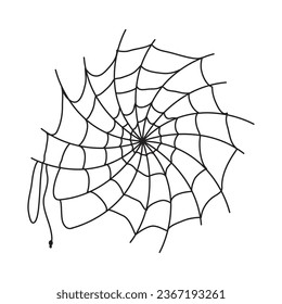 halloween spider web design vector isolated