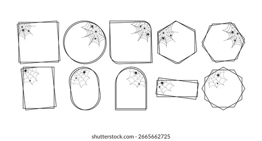 Halloween Spider Web Frame Collection