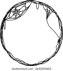 Halloween spider web frame. Spider web For Halloween frame Decoration, Halloween spider web