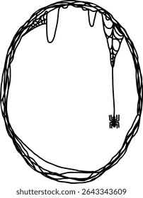 Halloween spider web frame. Spider web For Halloween frame Decoration, Halloween spider web