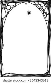 Halloween spider web frame. Spider web For Halloween frame Decoration, Halloween spider web