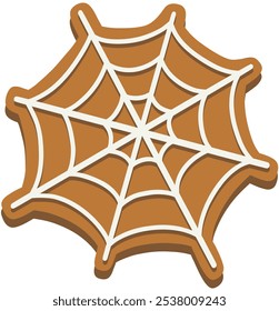 Galleta de pan de jengibre de Web de araña de Halloween