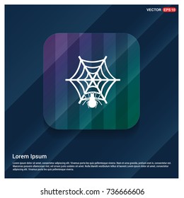 Halloween spider web icon
