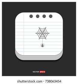 Halloween spider web icon
