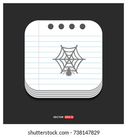 Halloween spider web icon