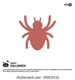 Halloween Spider web icon. Halloween Flat icons.  simple minimal, flat, solid, mono, monochrome, plain, contemporary style. Vector illustration web internet design elements