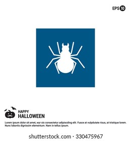 Halloween Spider web icon. Halloween Flat elements collection.  simple minimal, flat, solid, mono, monochrome, plain, contemporary style. Vector illustration web internet design elements
