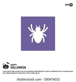 Halloween Spider web icon. Halloween Flat elements collection.  simple minimal, flat, solid, mono, monochrome, plain, contemporary style. Vector illustration web internet design elements