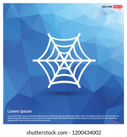 Halloween spider web icon - Free vector icon