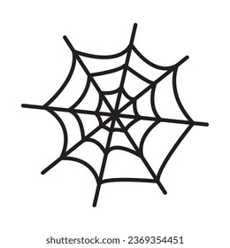 halloween spider web icon vector isolated