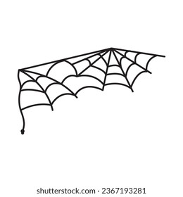 halloween spider web illustration vector isolated