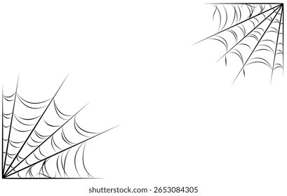 Teia de aranha de Halloween isolada sobre fundo transparente