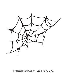 halloween spinnweb old vektor einzeln