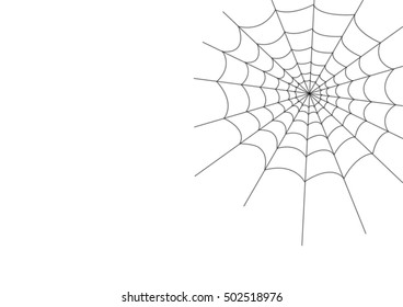 Halloween, spider web on a white background. vector illustration.