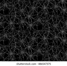 Halloween spider web seamless pattern. Wrapping paper texture.