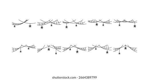 Coleção de vetores de aranha de Halloween