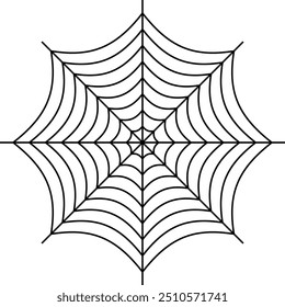 Halloween Spider Web Vector  Icon