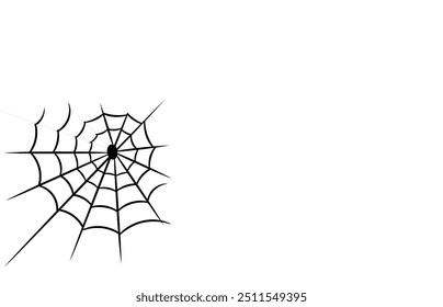 Halloween Spider Web Vector Icon