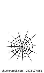 Halloween Spider Web Vector Icon