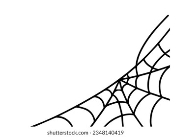 Halloween Spider webs Silhouette Illustration