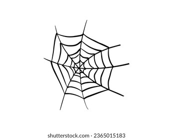 Halloween Spider webs Silhouette Illustration