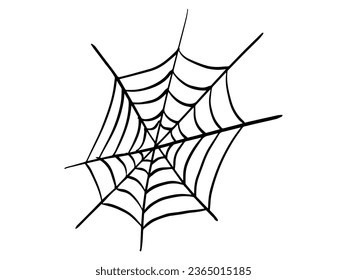 Halloween Spider webs Silhouette Illustration