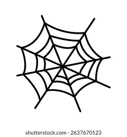 Halloween Spiderweb, Black, White, Illustration, Design, Graphic, Decor, Symbol, Autumn, October
