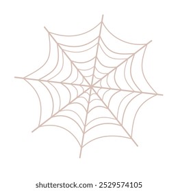 Halloween spiderweb clipart. Spooky Halloween element. Hand draw Vector illustration in flat style