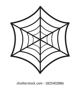 halloween spiderweb design, happy holiday and scary theme Vector illustration