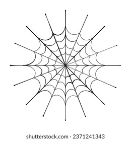 halloween spiderweb illustration isolated vector