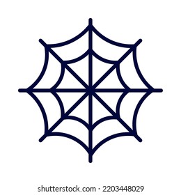 halloween spiderweb linear isolated icon