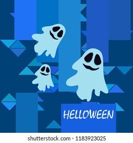 Halloween spirit night vector background