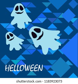 Halloween spirit night vector background