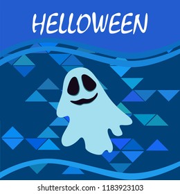 Halloween spirit night vector background