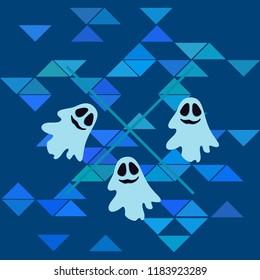 Halloween spirit night vector background