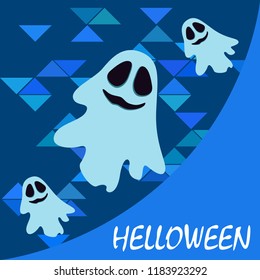 Halloween spirit night vector background