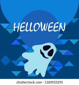 Halloween spirit night vector background