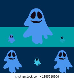 Halloween spirit night vector background