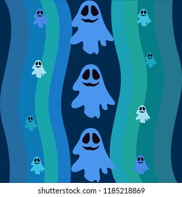 Halloween spirit night vector background