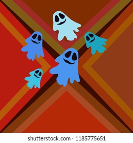 Halloween spirit night vector background