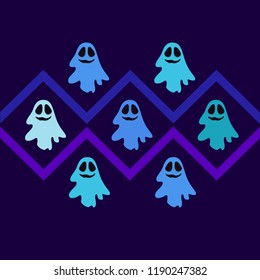 Halloween spirit night vector background